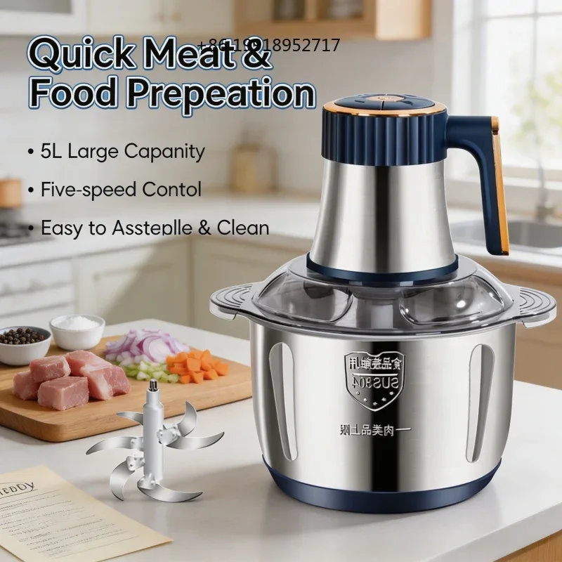 Baby Food Vegetables - 304 Stainless Steel 5L Electric Meat