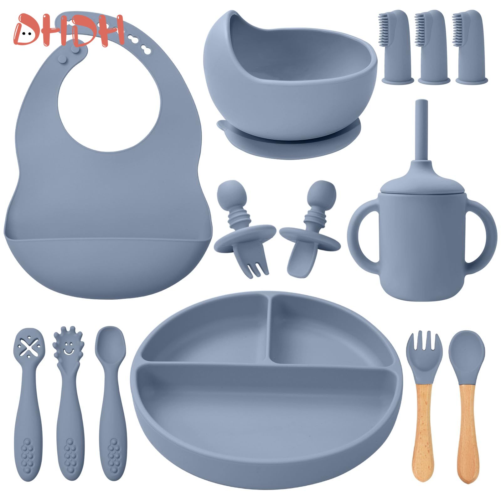 Baby Food Menu - Silicone Baby Feeding Set Tableware Baby