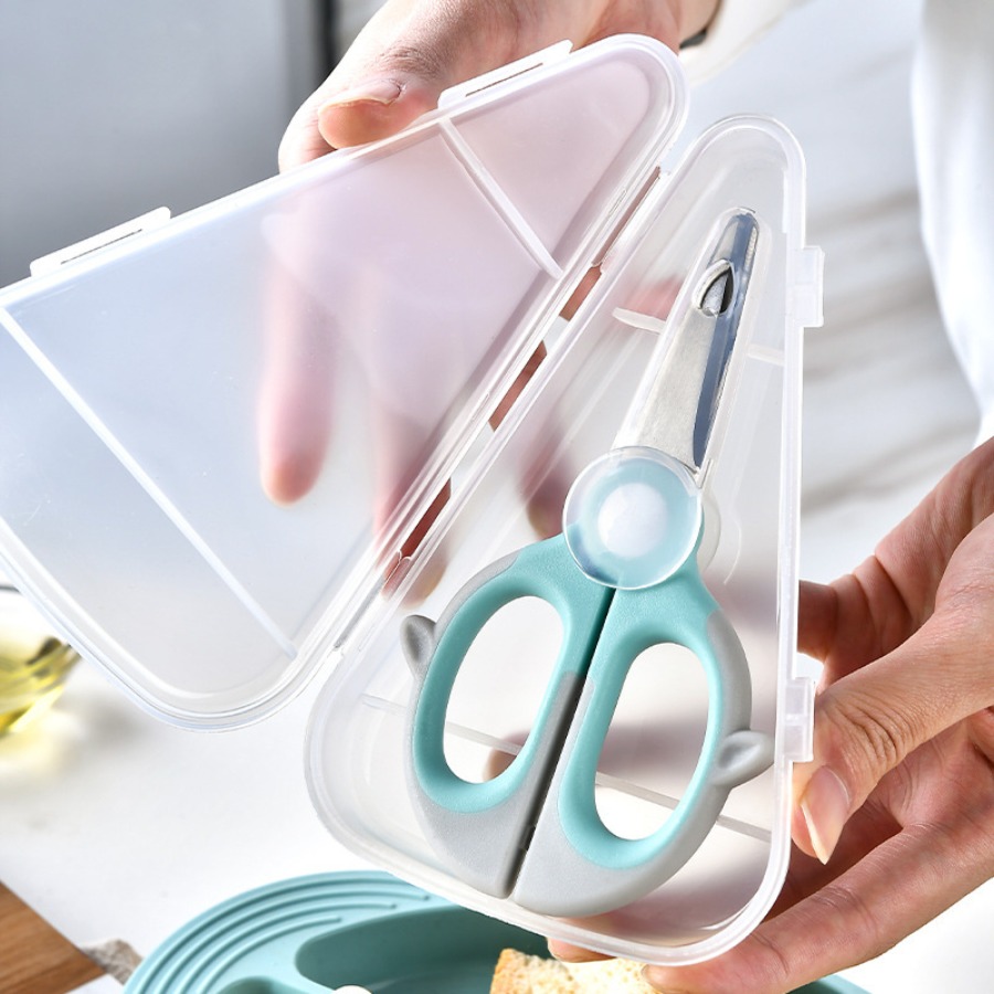 Baby Food Scissors - Auxiliary food scissors, food scissors, vegetable