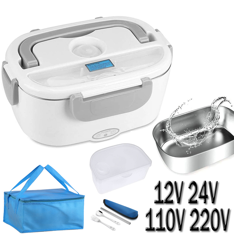 Baby Food Warmer - Stainless Steel Electric Heating Lunch Box