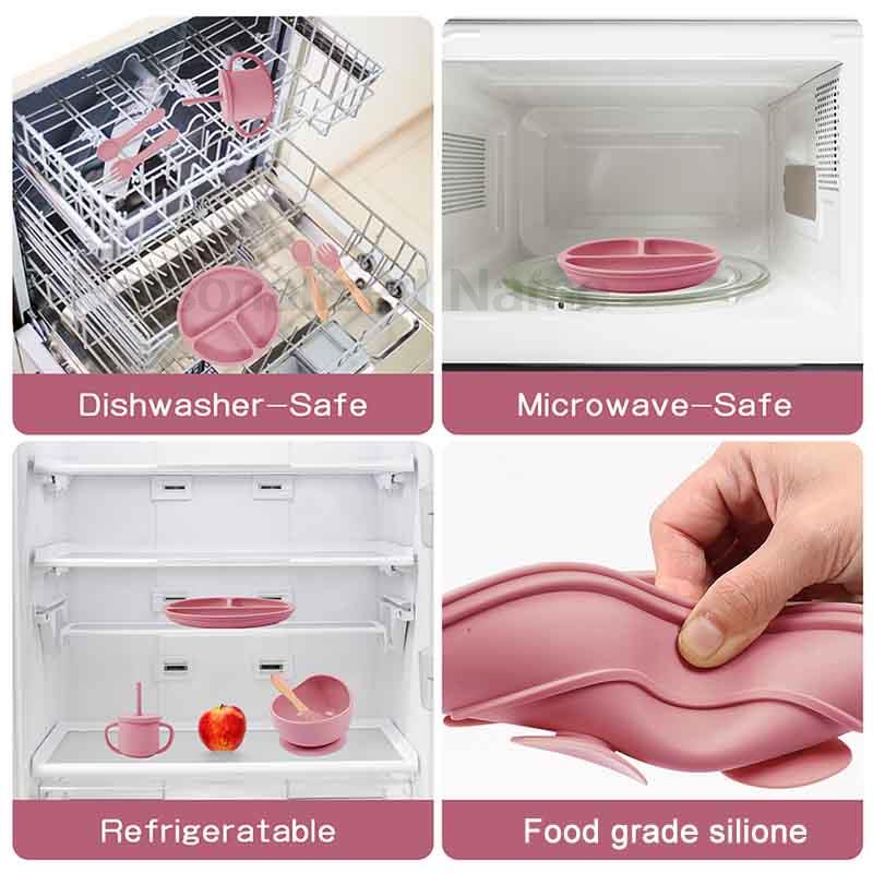 6Pcs Silicone Tableware For Ki - Baby Food Menu ulasan dan harga