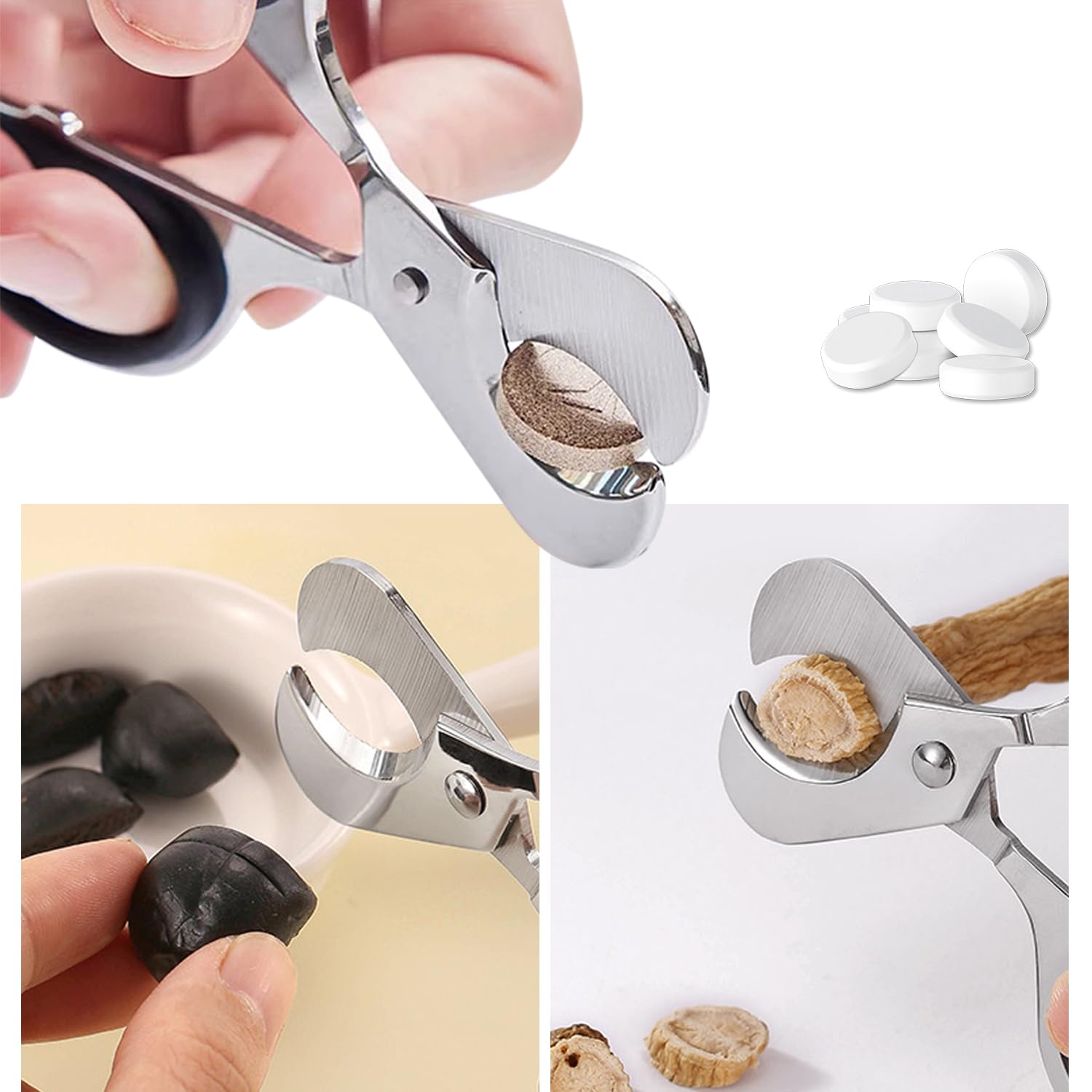 Pill Crusher with Pill Cutter  - Baby Food Scissors ulasan dan harga