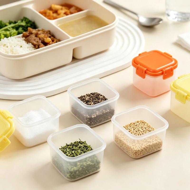 4Pcs Stackable PP Mini Food Ja - Baby Food Jars With Lids ulasan dan harga