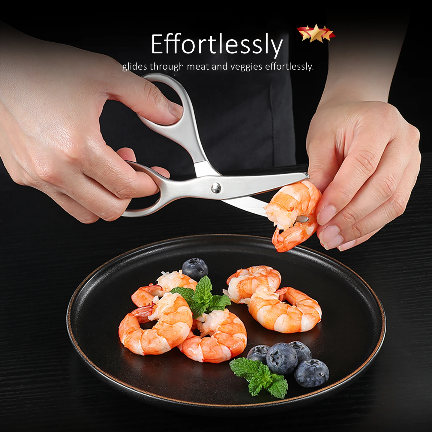 Certified Pure 304 Stainless S - Baby Food Scissors ulasan dan harga